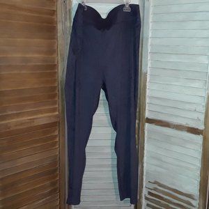 LOGO by Lori Goldstein-Women's Pull On Pants-Size 1X-Comfort Waist-Blue